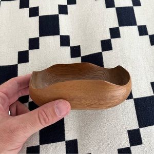 Funky hand-carved Monkey Pod bowl